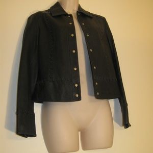 100% Genuine Black Leather Jacket